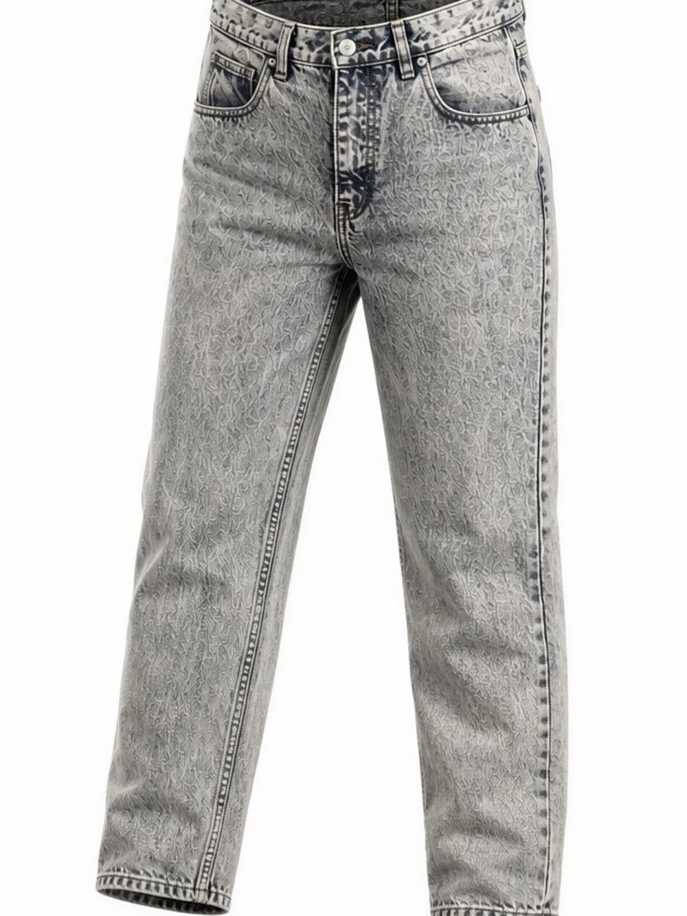 Jordache Men’s Slim Acid Wash Gray Jeans - Picture 10 of 16